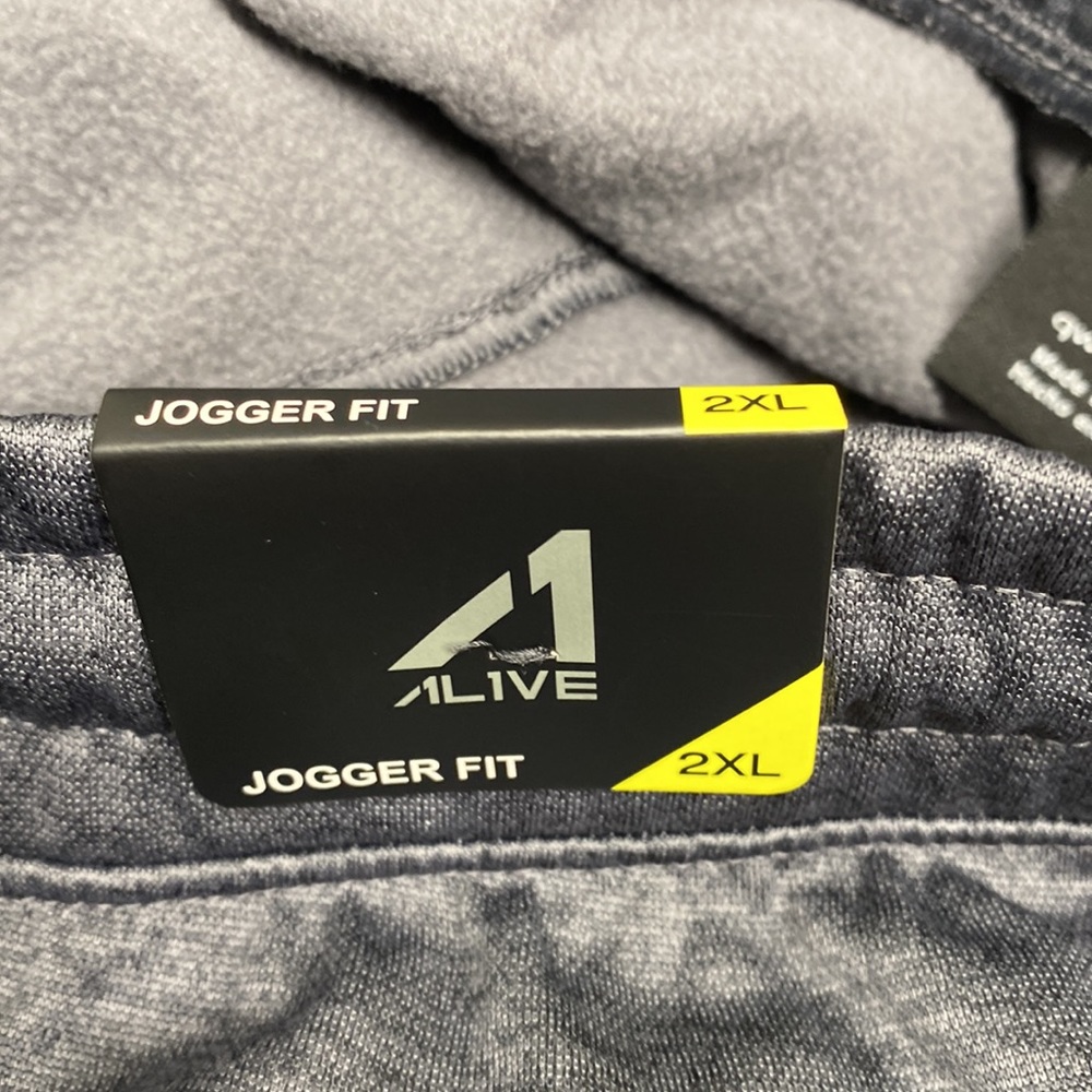 Alive Athletic Grey Fleece lined Sweatpants Jogger 2XL NWT - Picture 13 of 15